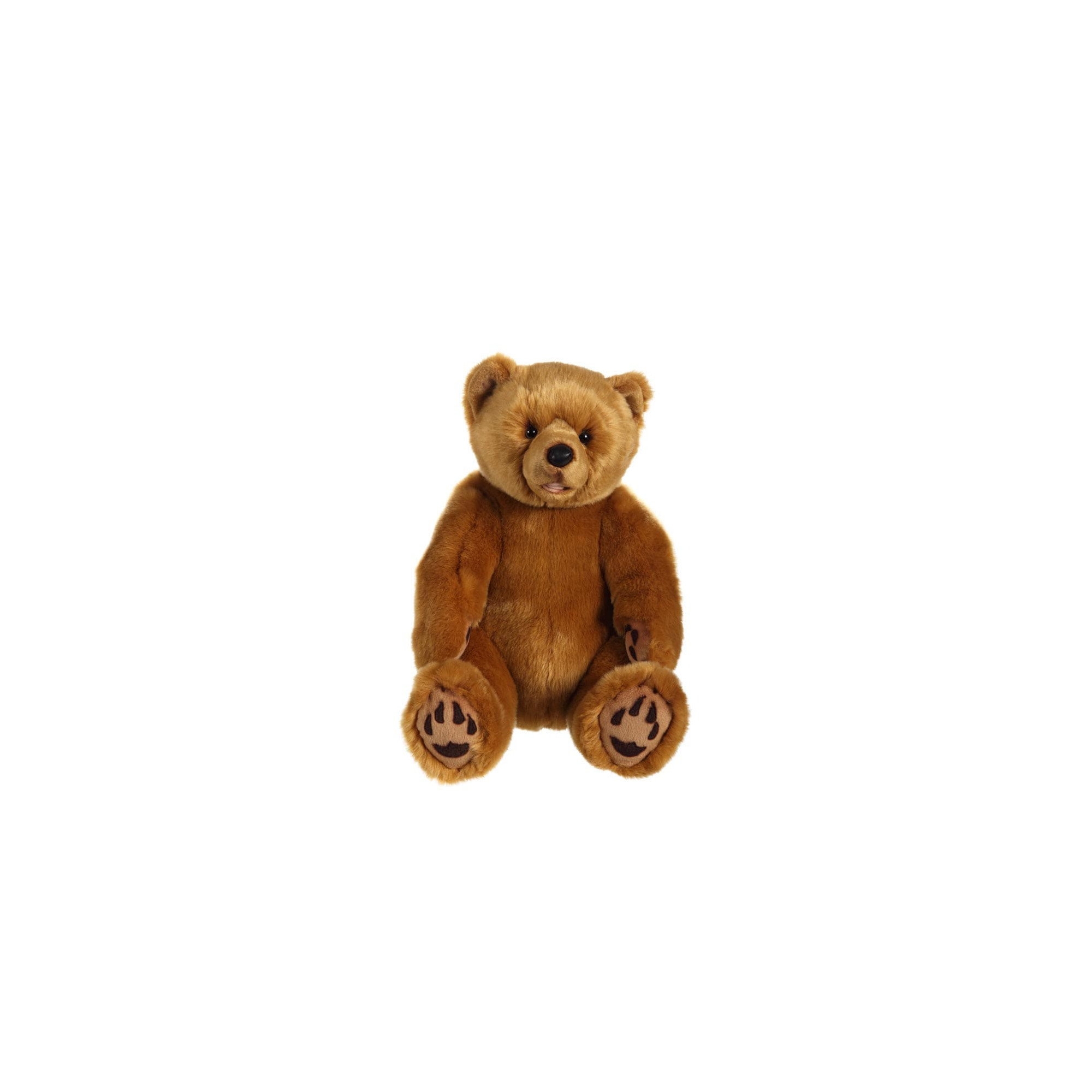 Grizzly bear sitting honey - 42 cm