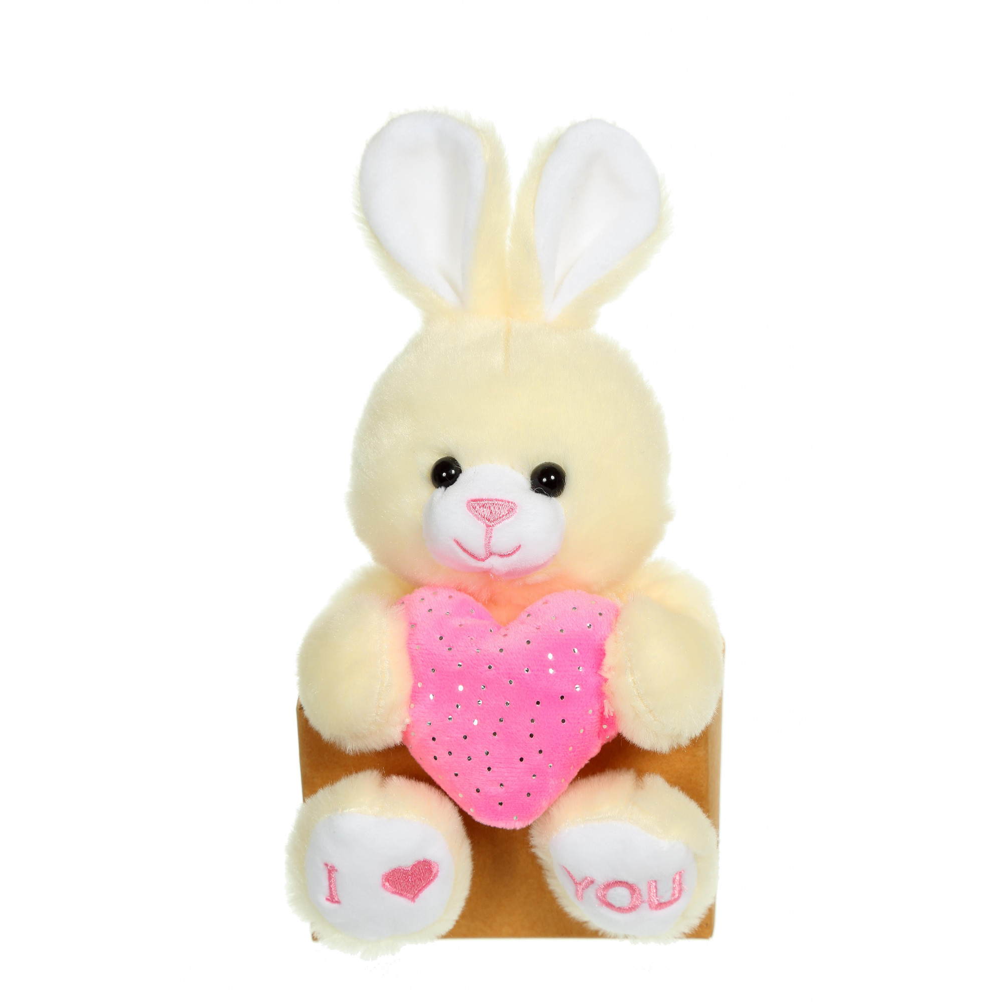 Lapin lapine peluche doudou poupée saint valentin cœur porte-clés - Un  grand marché