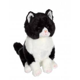 Peluche chat noir et blanc: Sportmer