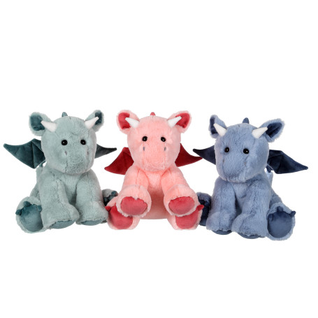 Peluche dragon Floppy 30 cm Gipsy : King Jouet, Peluches animaux et autres  Gipsy - Peluches