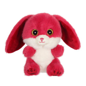 Peluche Lapin « Cutydoos » rose framboise – 13 cm