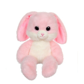 Peluche Lapin "Leggies" Rose Poudré - 32 cm