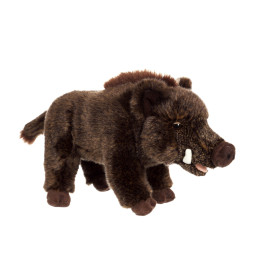 Peluche Sanglier Marron - 25 cm