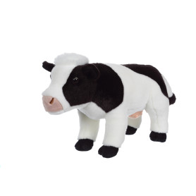 Peluche - Vache Noir & Blanc - 35 cm