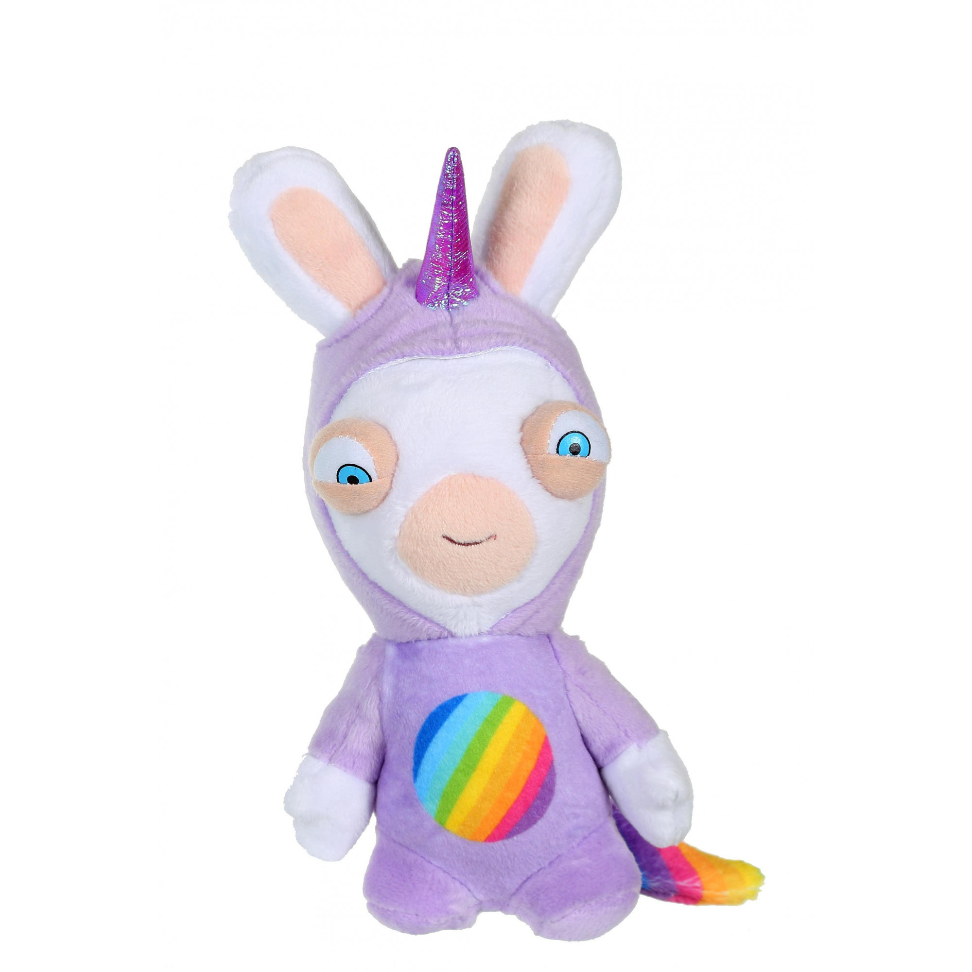 Lapins Crétins licorne - Lapicorne mauve sonore - 18 cm