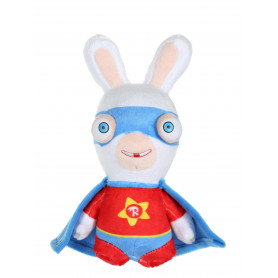 Lapins Crétins - Super Lapin bleu et rouge sonore - 18 cm