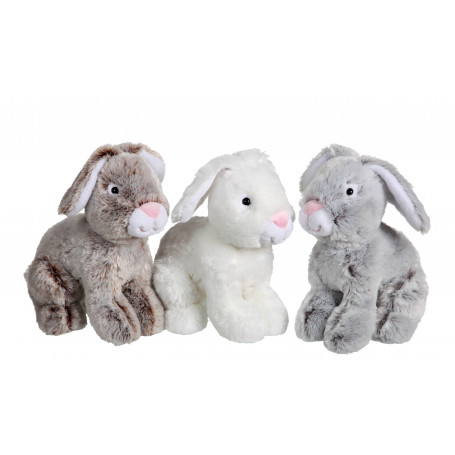 PELUCHE ENFANT LAPIN MOYEN NOËL - Marron